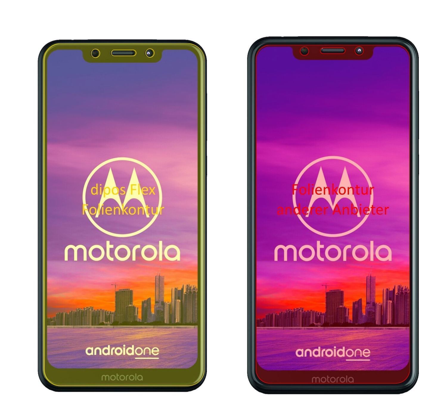 3x 3D Full Cover Schutzfolie für Motorola One (2)