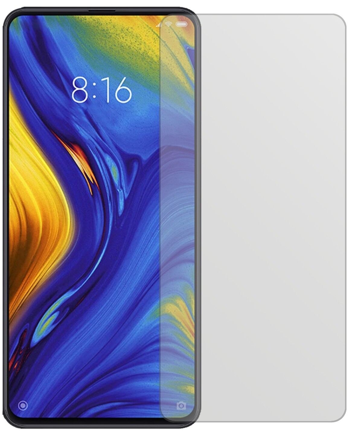 2x Schutzfolie matt für Xiaomi Mi Mix 3 Display-Sc (2)