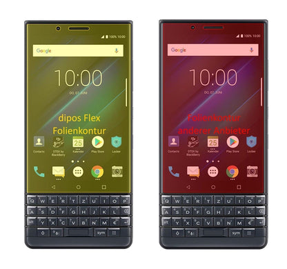 2x 3D Full Cover Schutzfolie für Blackberry Key 2  (1)