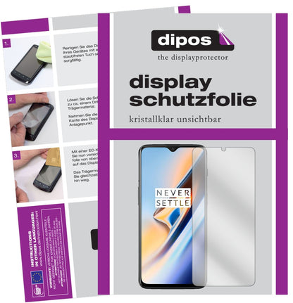 2x Schutzfolie klar für OnePlus 6T Display-Schutzf (1)