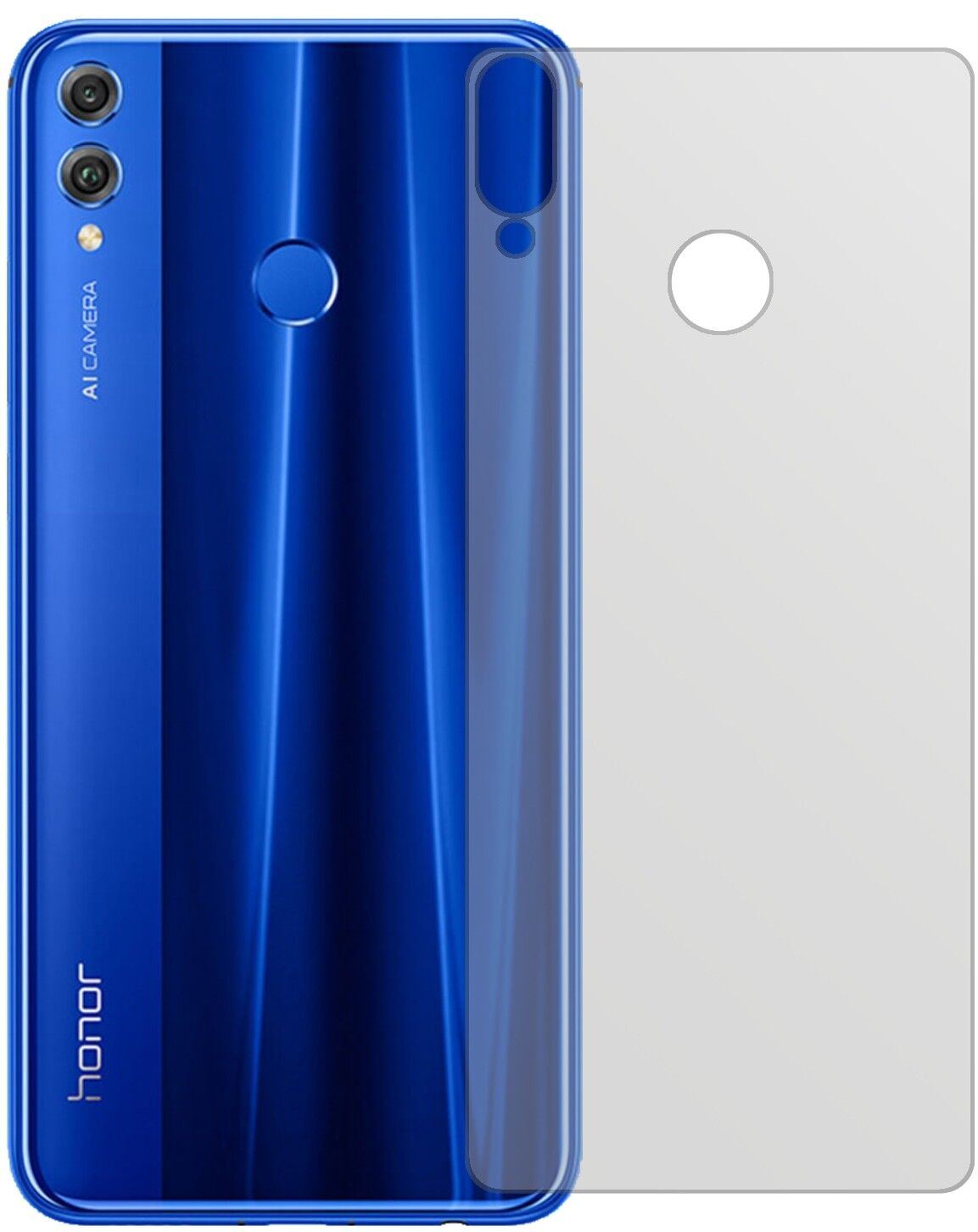 5x Schutzfolie matt für Honor 8X Rückseite Display (1)
