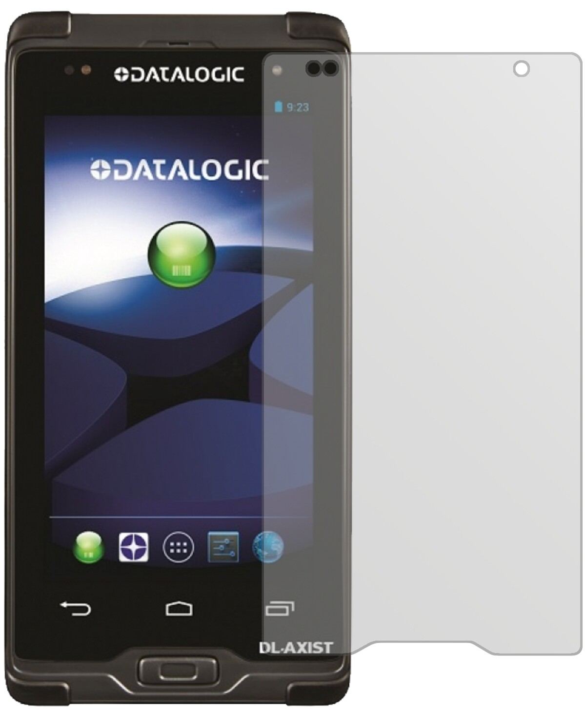 2x Schutzfolie matt für Datalogic Axist Display-Sc (2)
