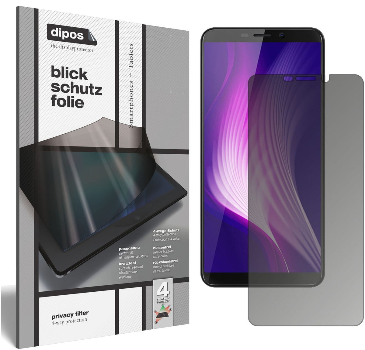 Blickschutzfolie für Cubot Nova (2018) matt Schutz (1)