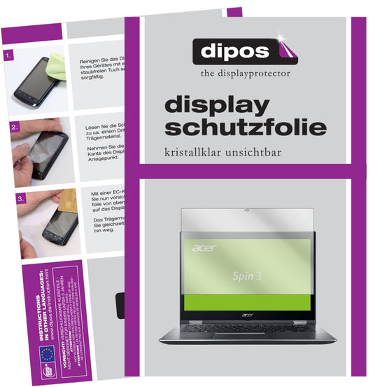 2x Schutzfolie klar für Acer Spin 3 SP314-51-55XT  (1)