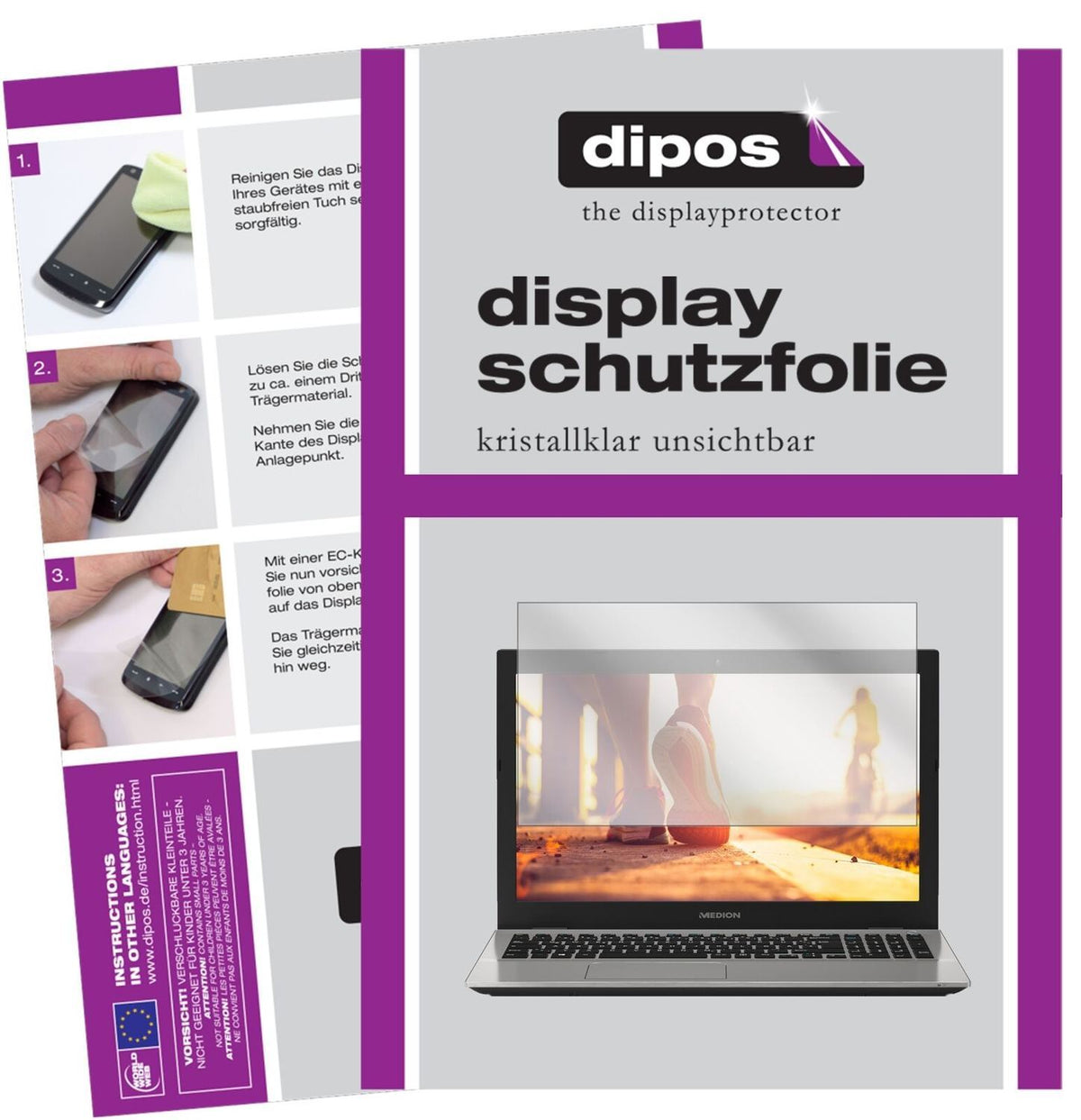 1x Schutzfolie klar für Medion Akoya S6426 Display (2)