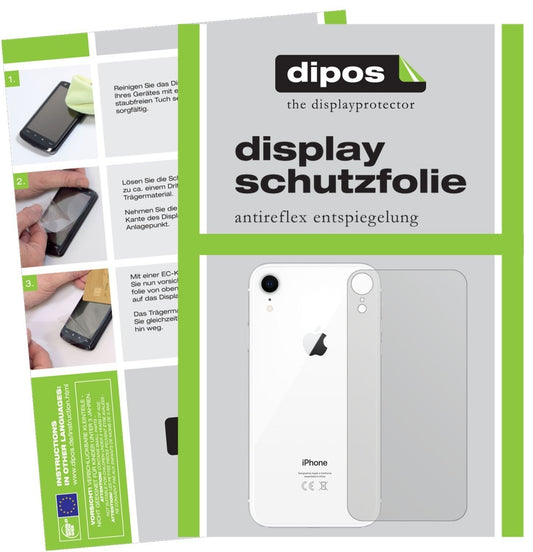 6x Schutzfolie matt für Apple iPhone XR Rückseite  (1)