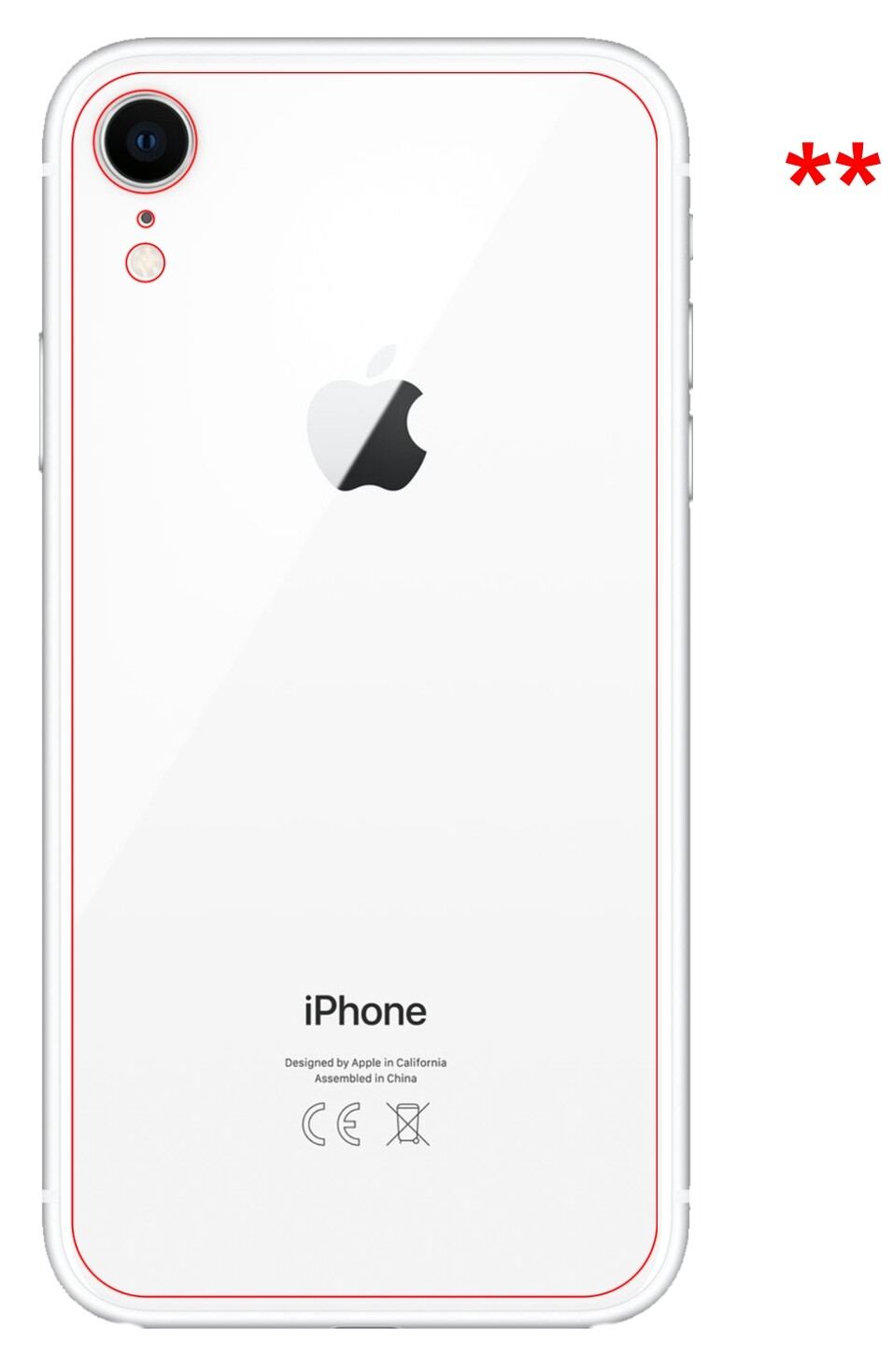 2x Schutzfolie matt für Apple iPhone XR Rückseite  (6)
