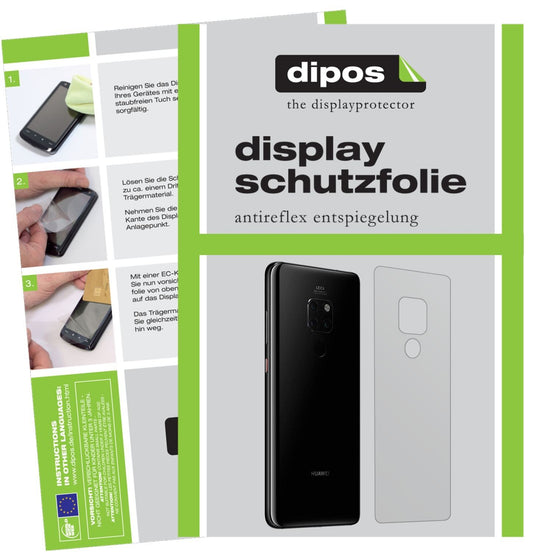 6x Schutzfolie matt für Huawei Mate 20 Rückseite D (1)