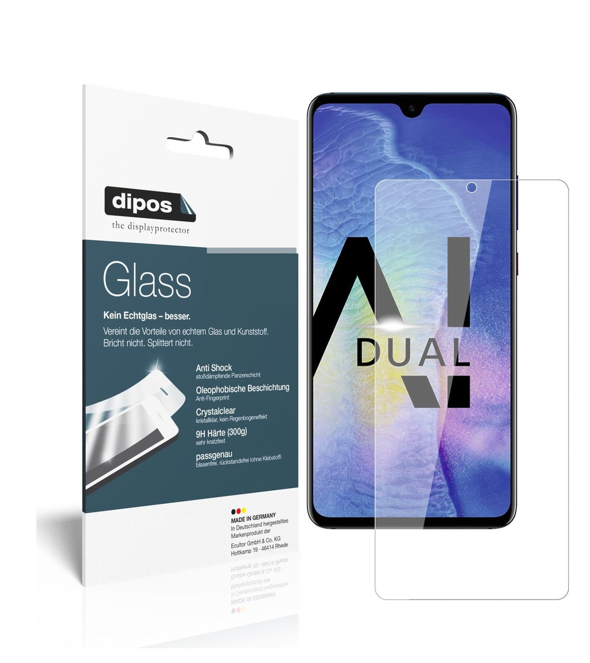2x 9H Schutzfolie für Huawei Mate 20 Panzerfolie (1)