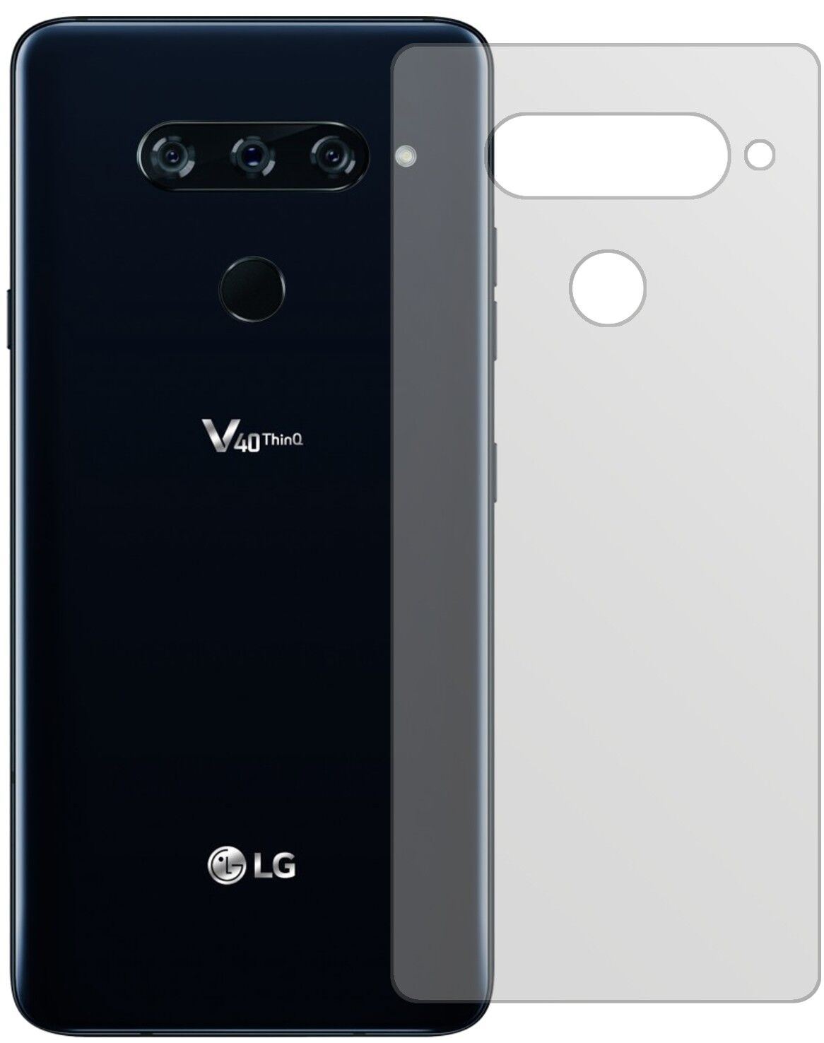5x Schutzfolie matt für LG V40 ThinQ Rückseite Dis (1)