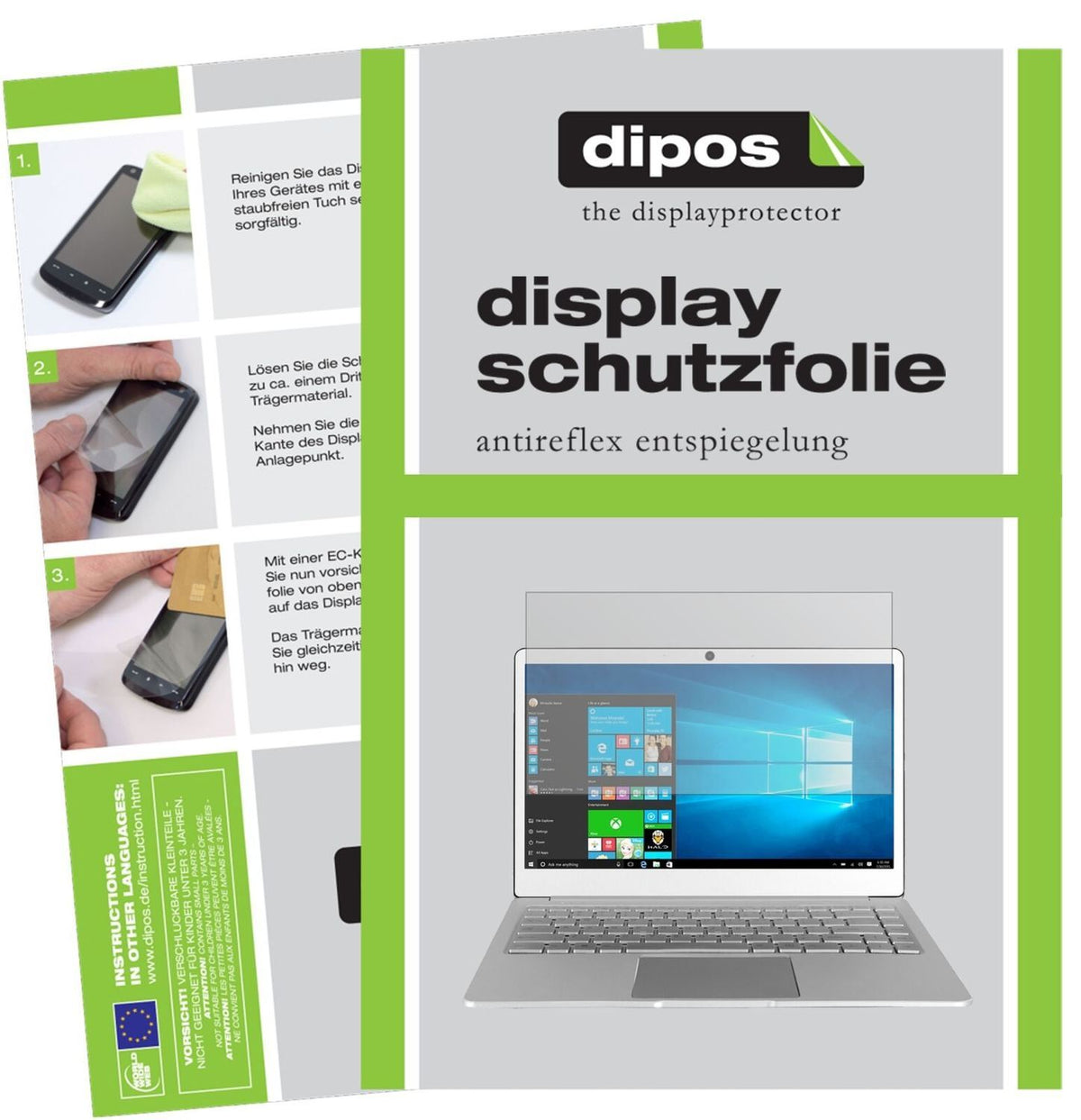 1x Schutzfolie matt für Jumper EZBook X4 Display-S (2)