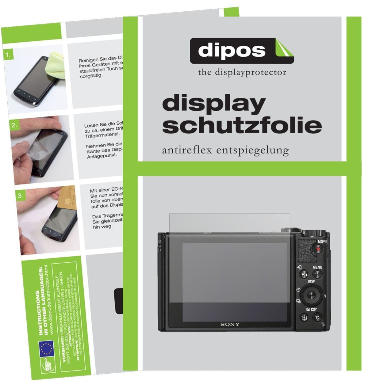 5x Schutzfolie matt für Sony DSC-HX99 Display-Schu (2)
