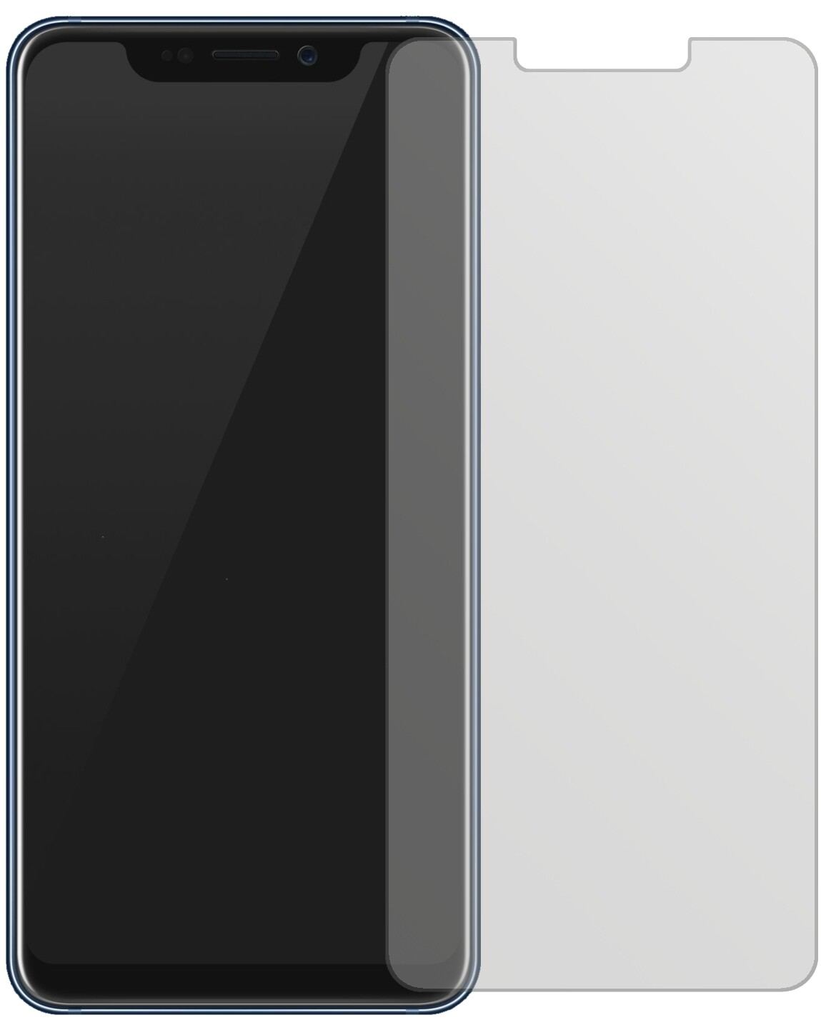 2x Schutzfolie matt für ZTE Axon 9 Pro Display-Sch (2)
