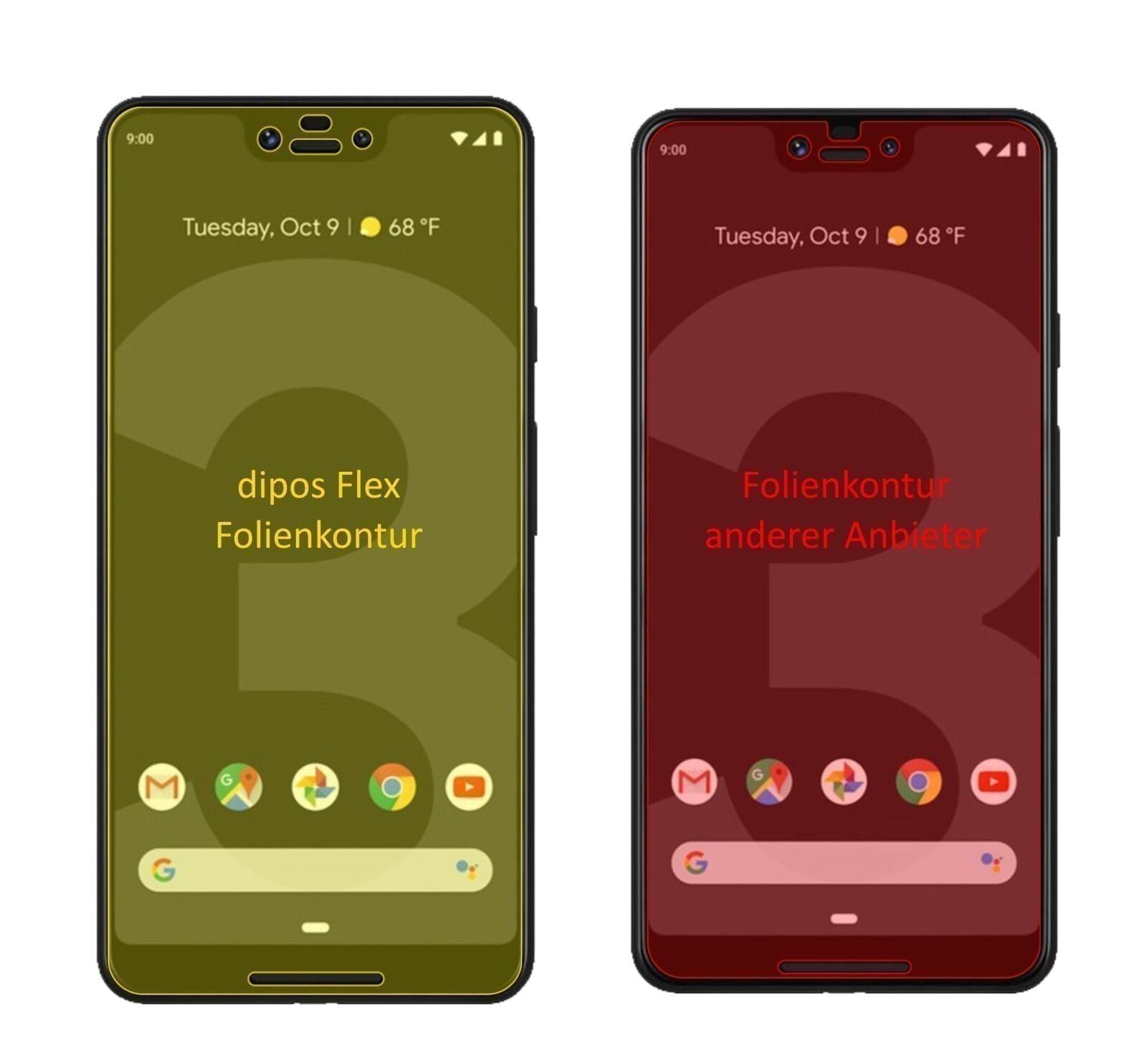 3x 3D Full Cover Schutzfolie für Google Pixel 3 XL (2)