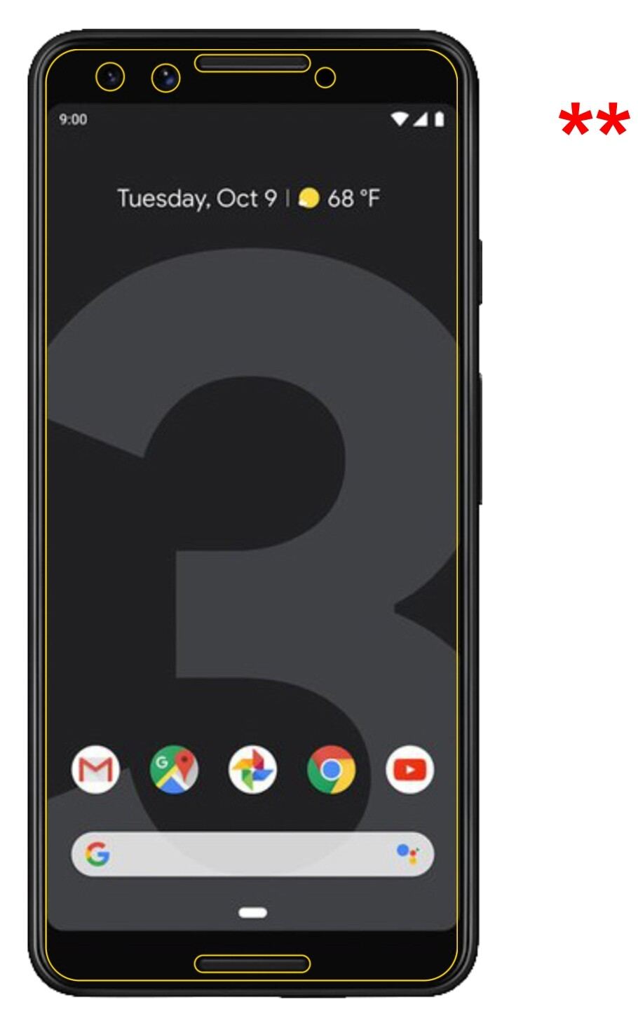 2x 9H Schutzfolie für Google Pixel 3 Panzerfolie (9)