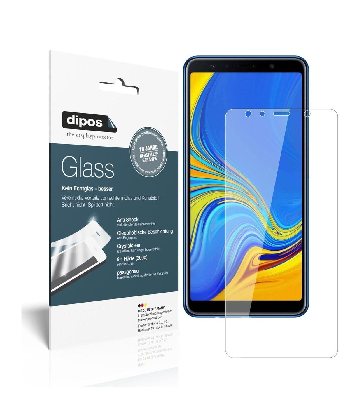 1x 9H Schutzfolie für Samsung Galaxy A7 (2018) Pan (2)