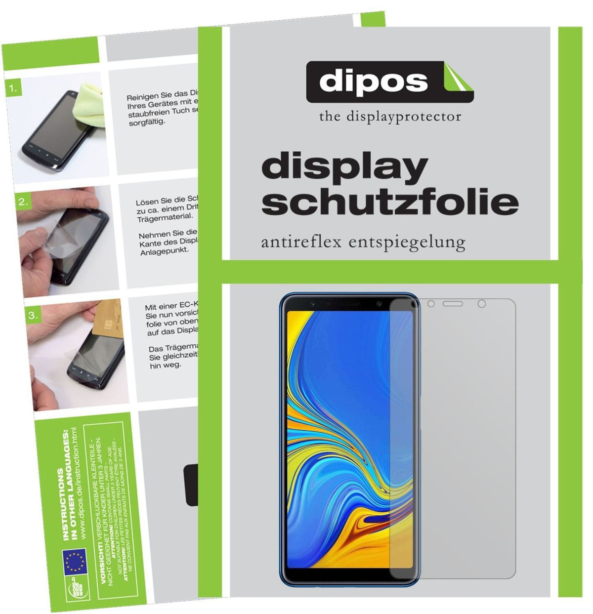 5x Schutzfolie matt für Samsung Galaxy A7 (2018) D (2)