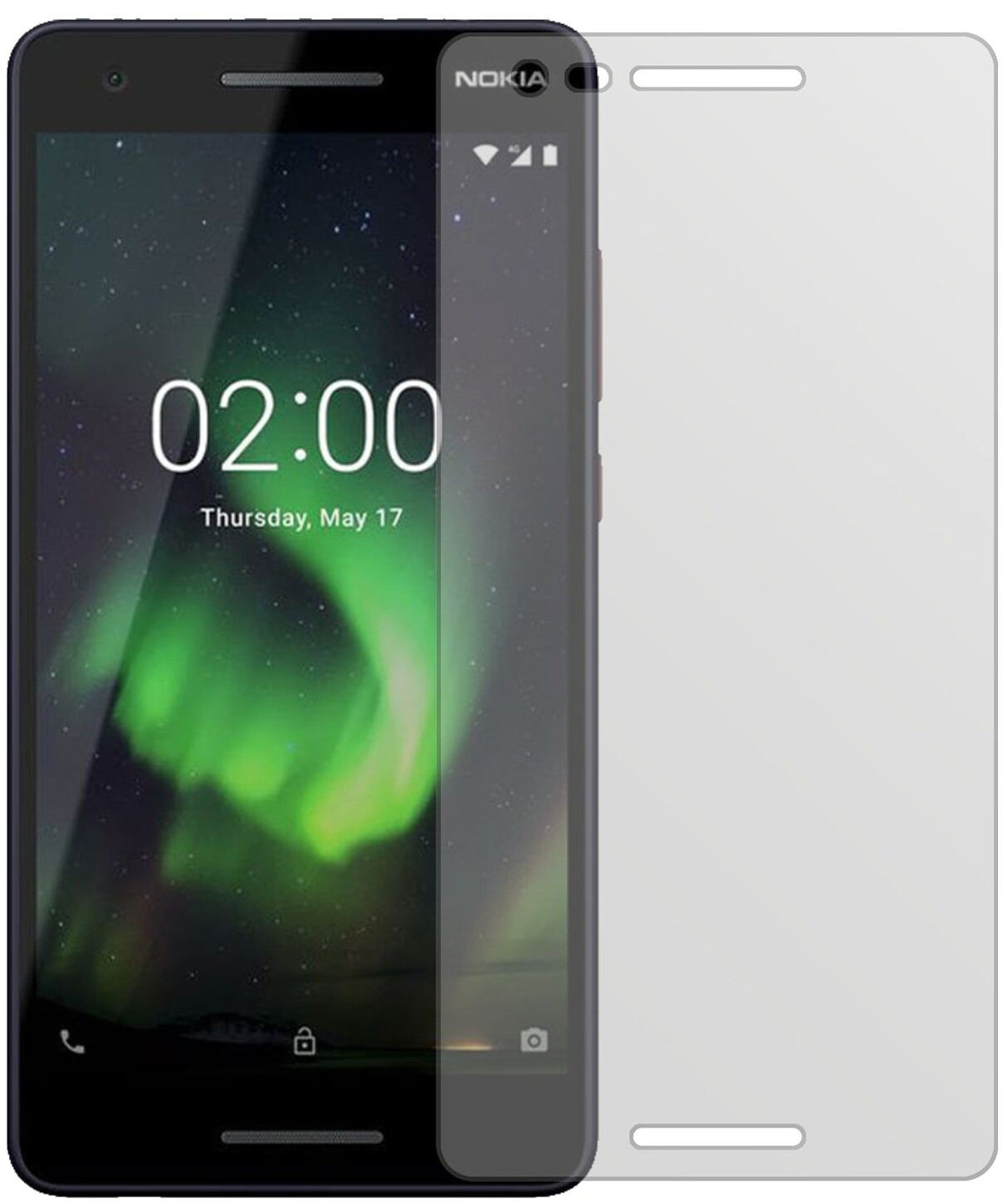 2x Schutzfolie matt für Nokia 46024 Display-Schutz (2)