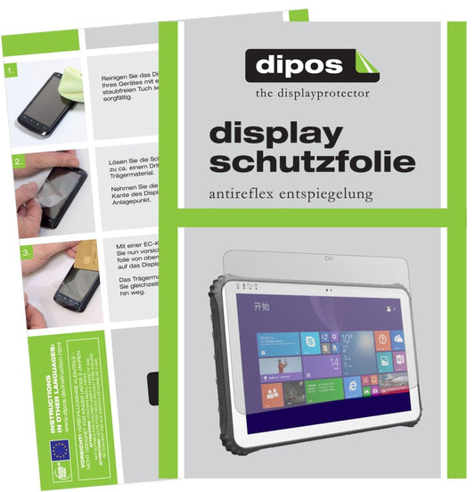 2x Schutzfolie matt für Rugged Tablet ID-SQ10.1 Di (1)