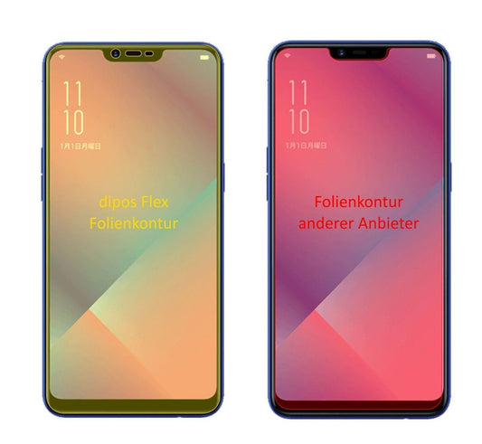 2x 3D Full Cover Schutzfolie für Oppo R15 Neo (1)