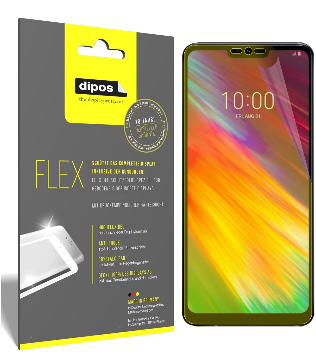 3x 3D Full Cover Schutzfolie für LG G7 One (1)