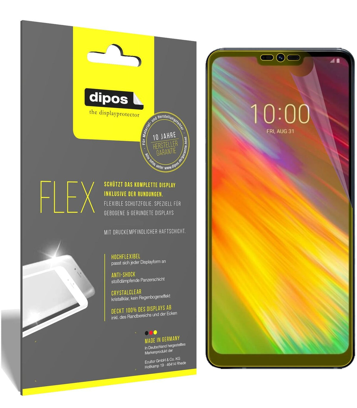 3x 3D Full Cover Schutzfolie für LG G7 One (1)