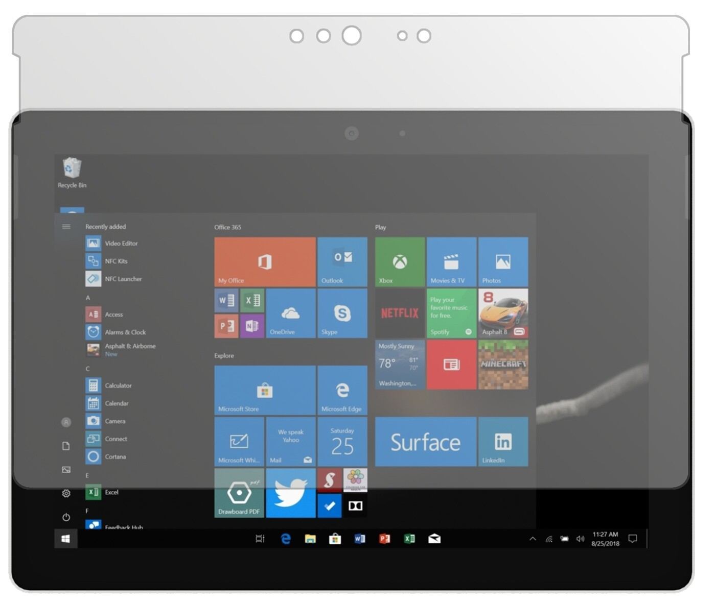 2x Schutzfolie matt für Microsoft Surface Go Displ (2)