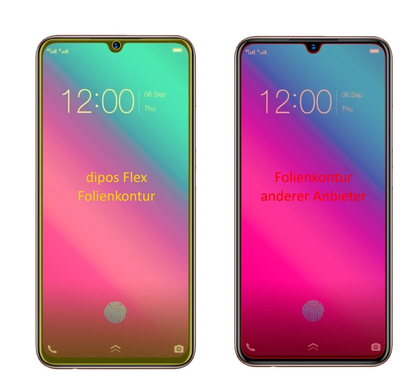 3x 3D Full Cover Schutzfolie für Vivo V11 Plus (2)