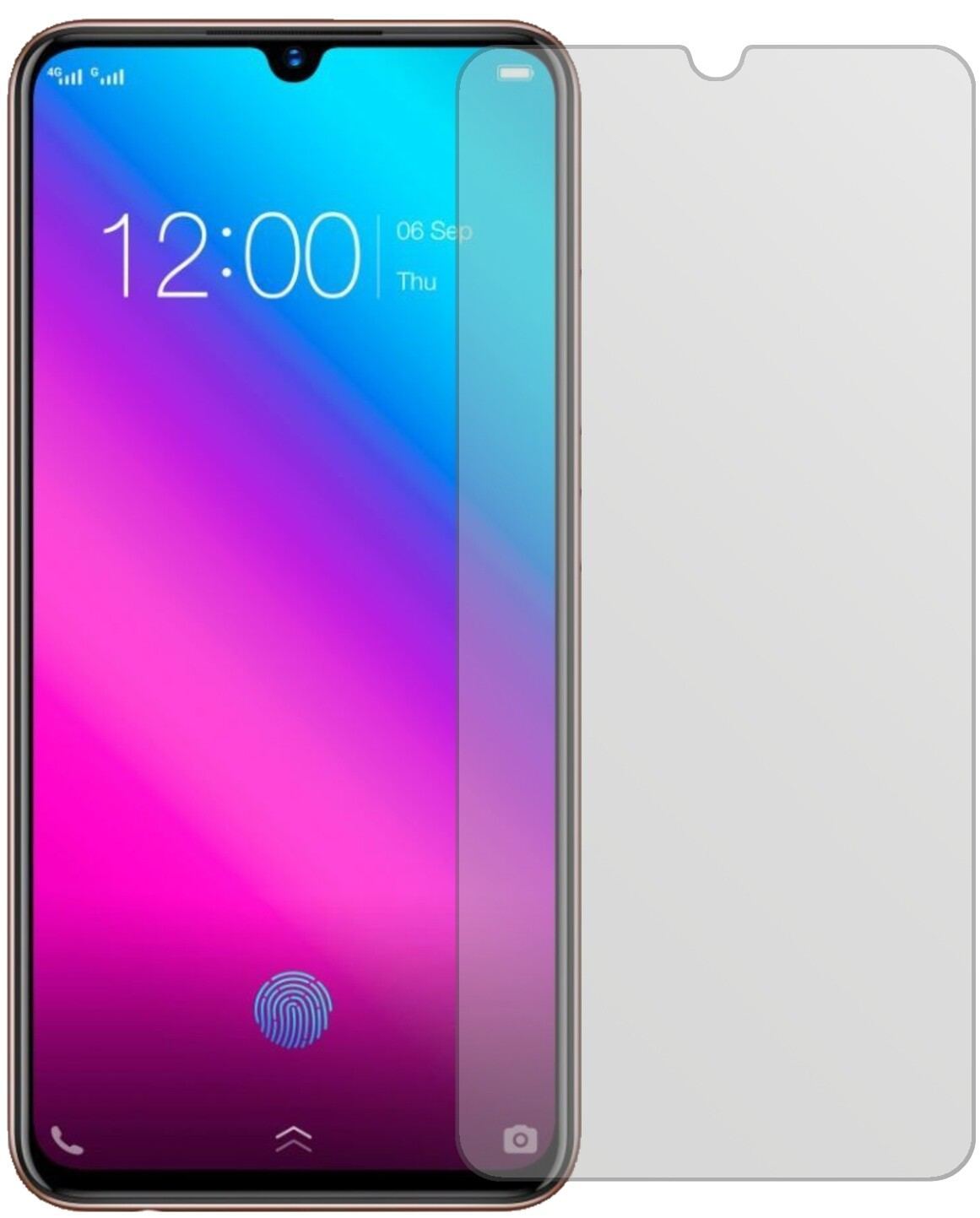 2x Schutzfolie matt für Vivo V11 Plus Display-Schu (2)