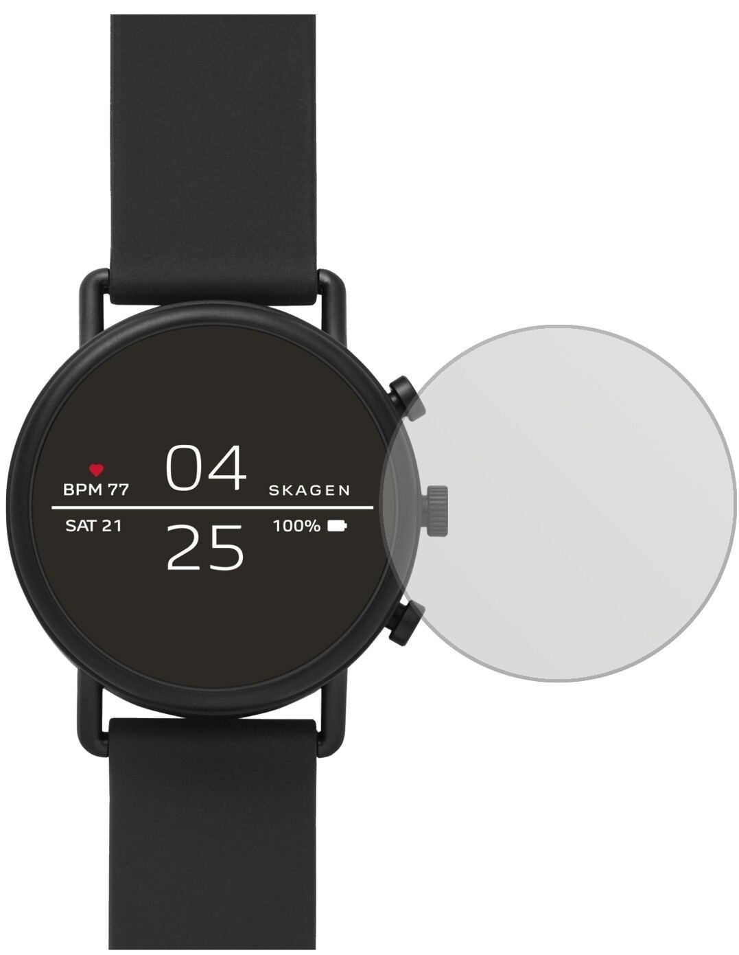 6x Schutzfolie matt für Skagen Falster 2 Display-S (2)
