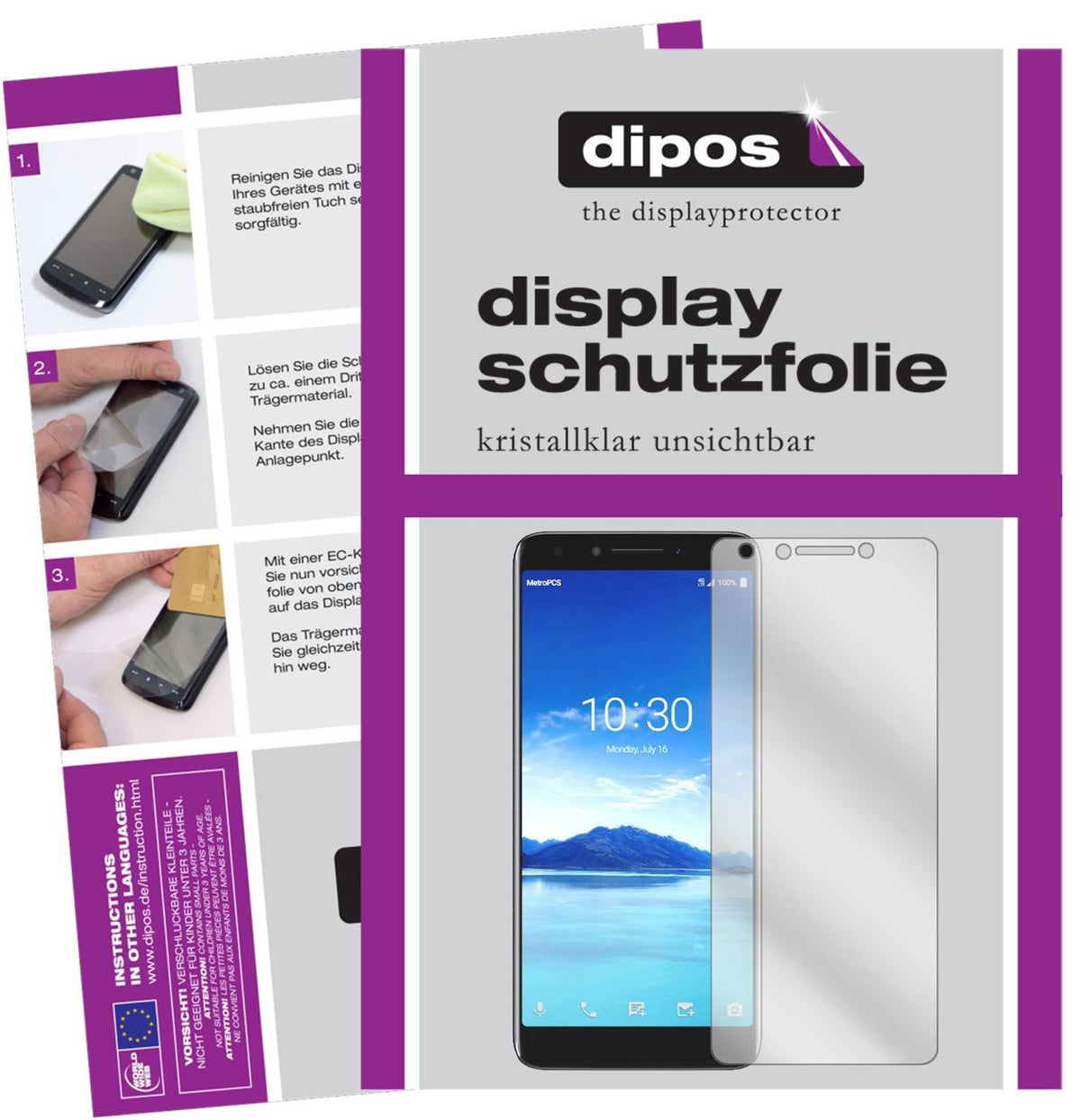 2x Schutzfolie klar für Alcatel 7 Display-Schutzfo (1)