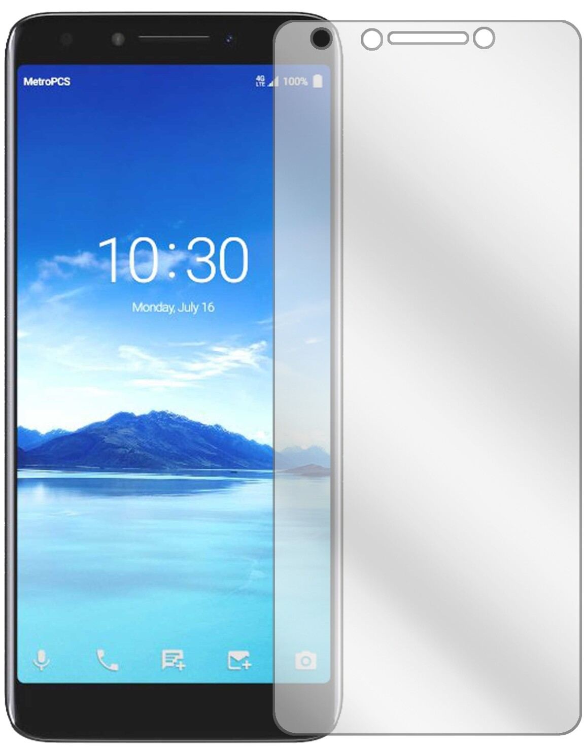2x Schutzfolie klar für Alcatel 7 Display-Schutzfo (2)