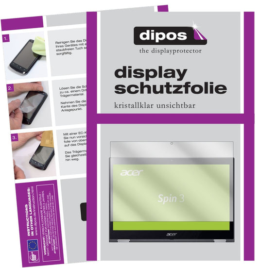 2x Schutzfolie klar für Acer Spin 3 SP314-51-34CD  (1)