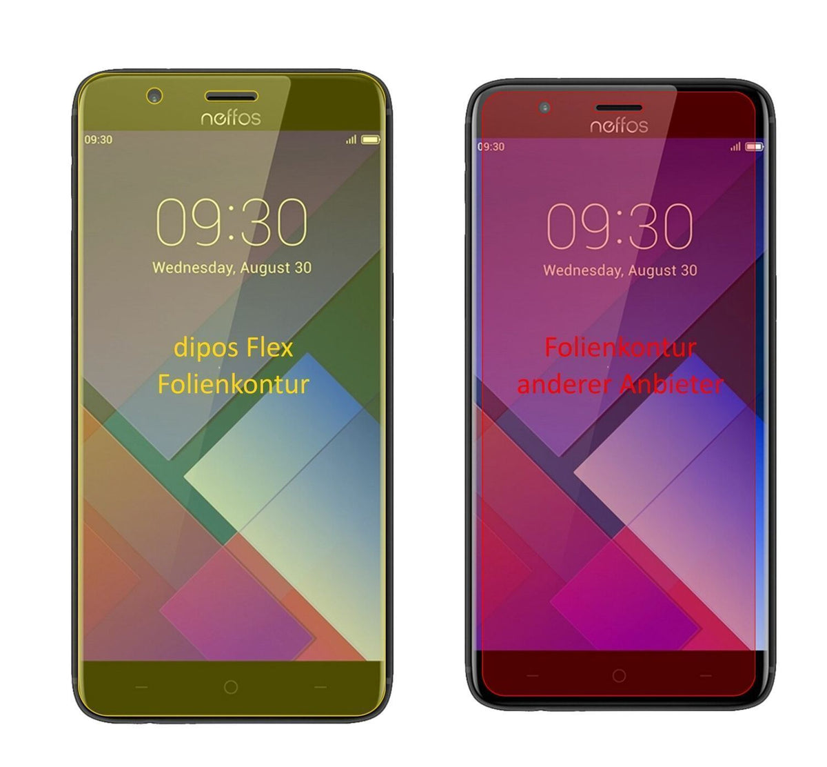 3x 3D Full Cover Schutzfolie für TP-Link Neffos P1 (2)