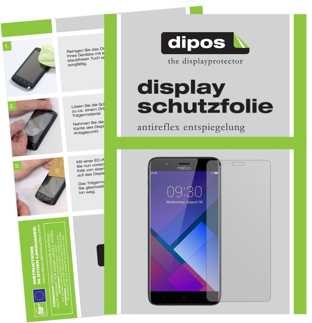 2x Schutzfolie matt für TP-Link Neffos P1 Display- (1)