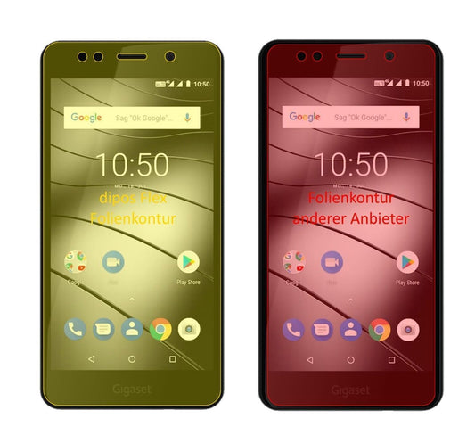 2x 3D Full Cover Schutzfolie für Gigaset GS180 (1)
