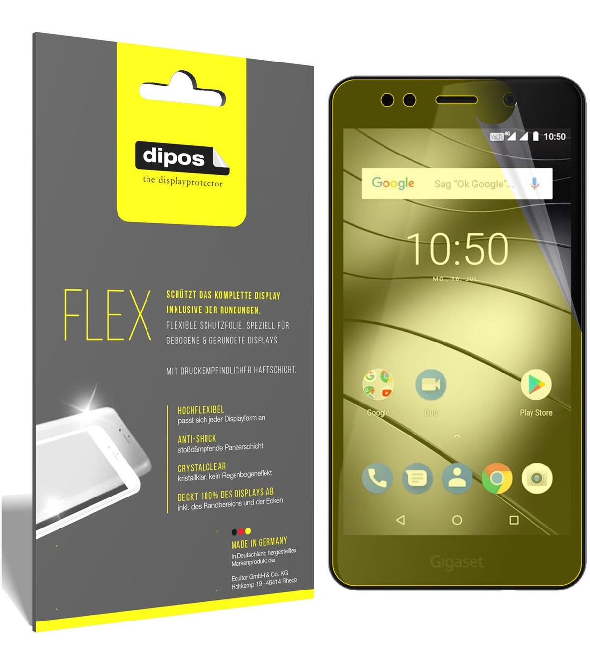 2x 3D Full Cover Schutzfolie für Gigaset GS180 (2)
