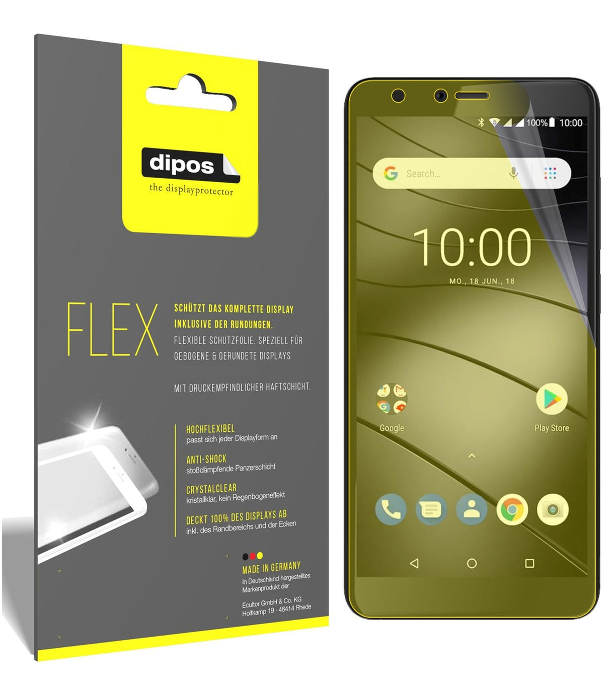 3x 3D Full Cover Schutzfolie für Gigaset GS100 (1)