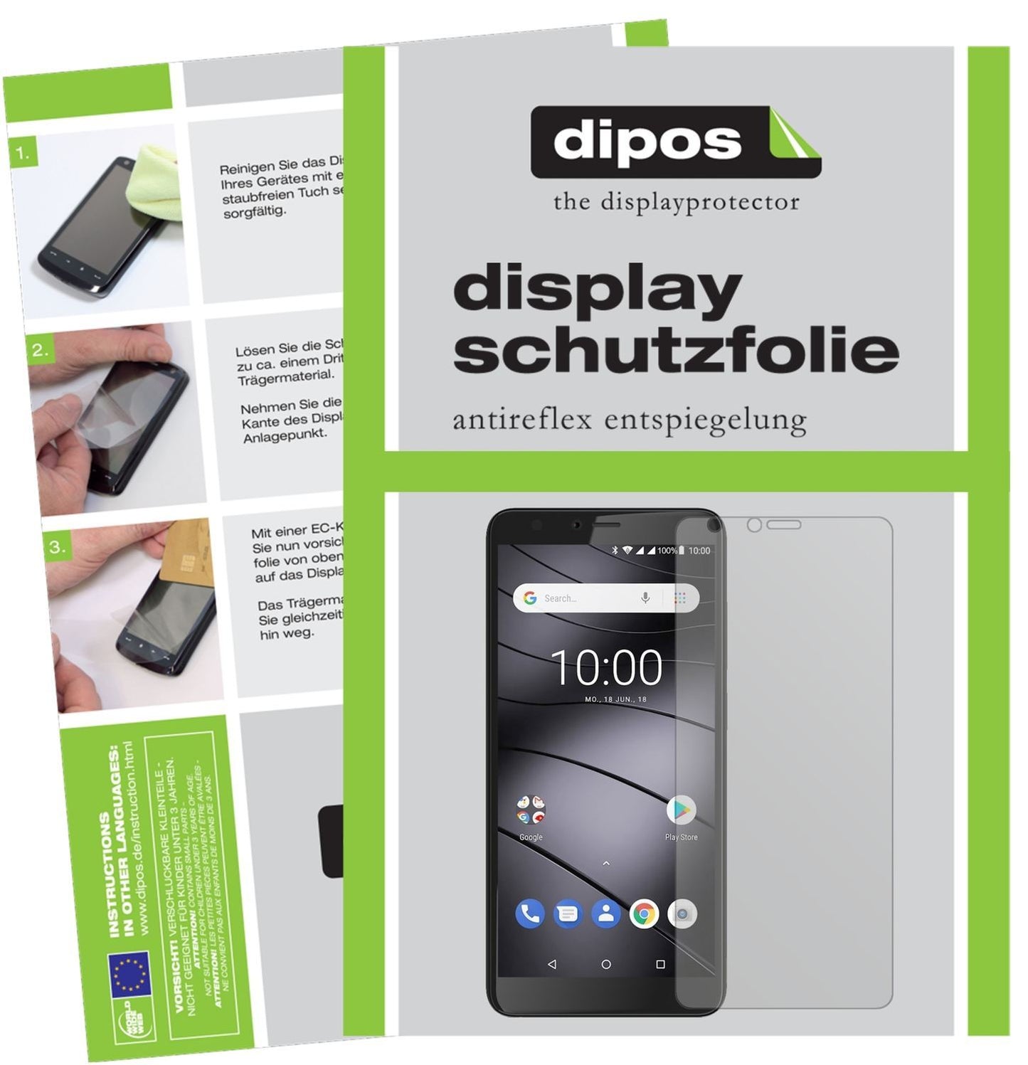 2x Schutzfolie matt für Gigaset GS100 Display-Schu (1)