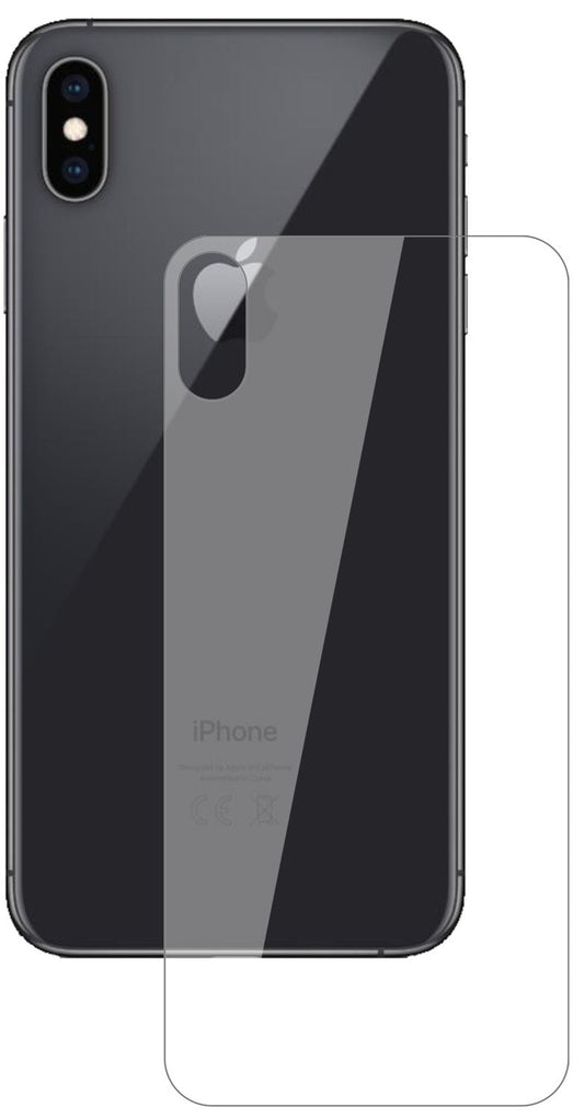 1x 9H Schutzfolie für Apple iPhone XS Max Rückseit (1)