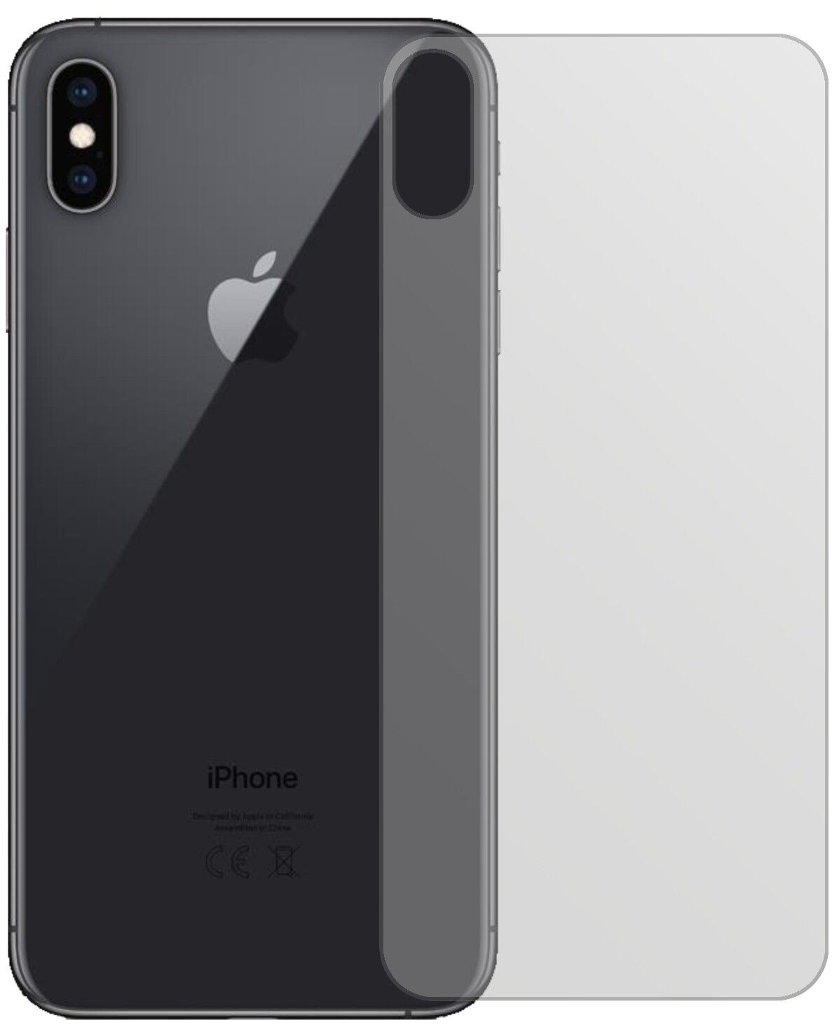 5x Schutzfolie matt für Apple iPhone XS Max Rückse (1)