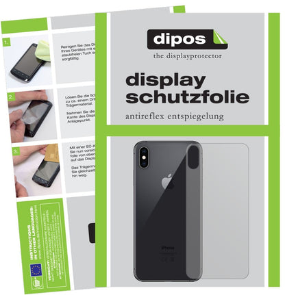 5x Schutzfolie matt für Apple iPhone XS Max Rückse (2)