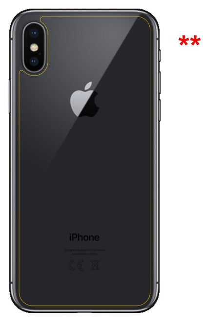 5x Schutzfolie matt für Apple iPhone XS Rückseite  (6)