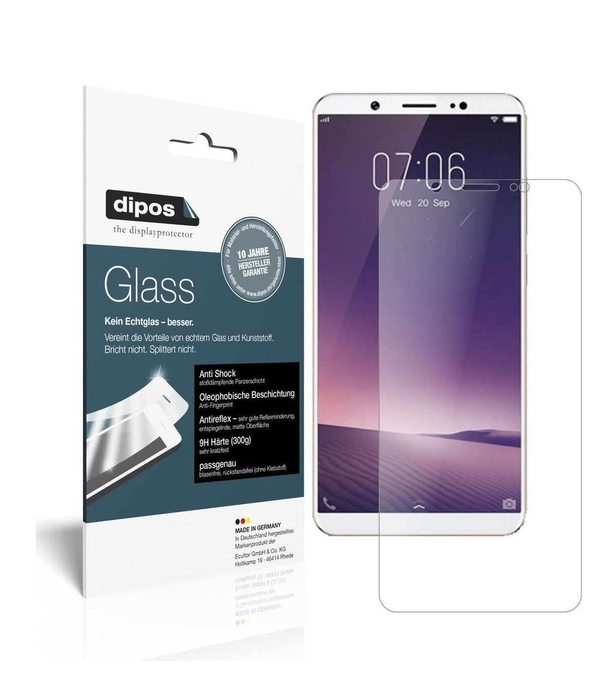 1x 9H Schutzfolie matt für Vivo Z10 Panzerfolie (2)