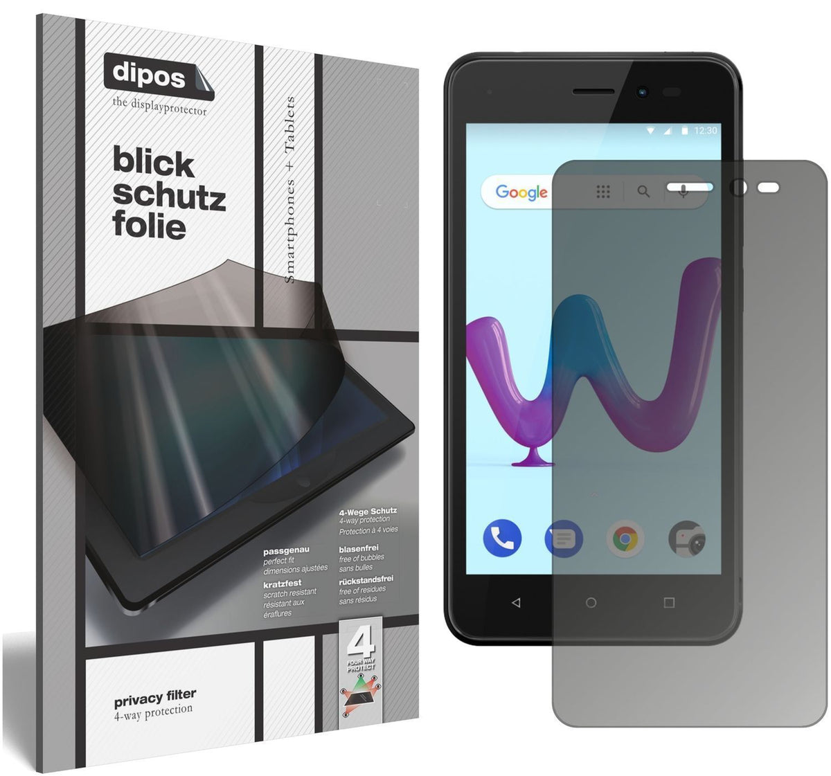 Blickschutzfolie für Wiko Sunny 3 matt Schutzfolie (1)