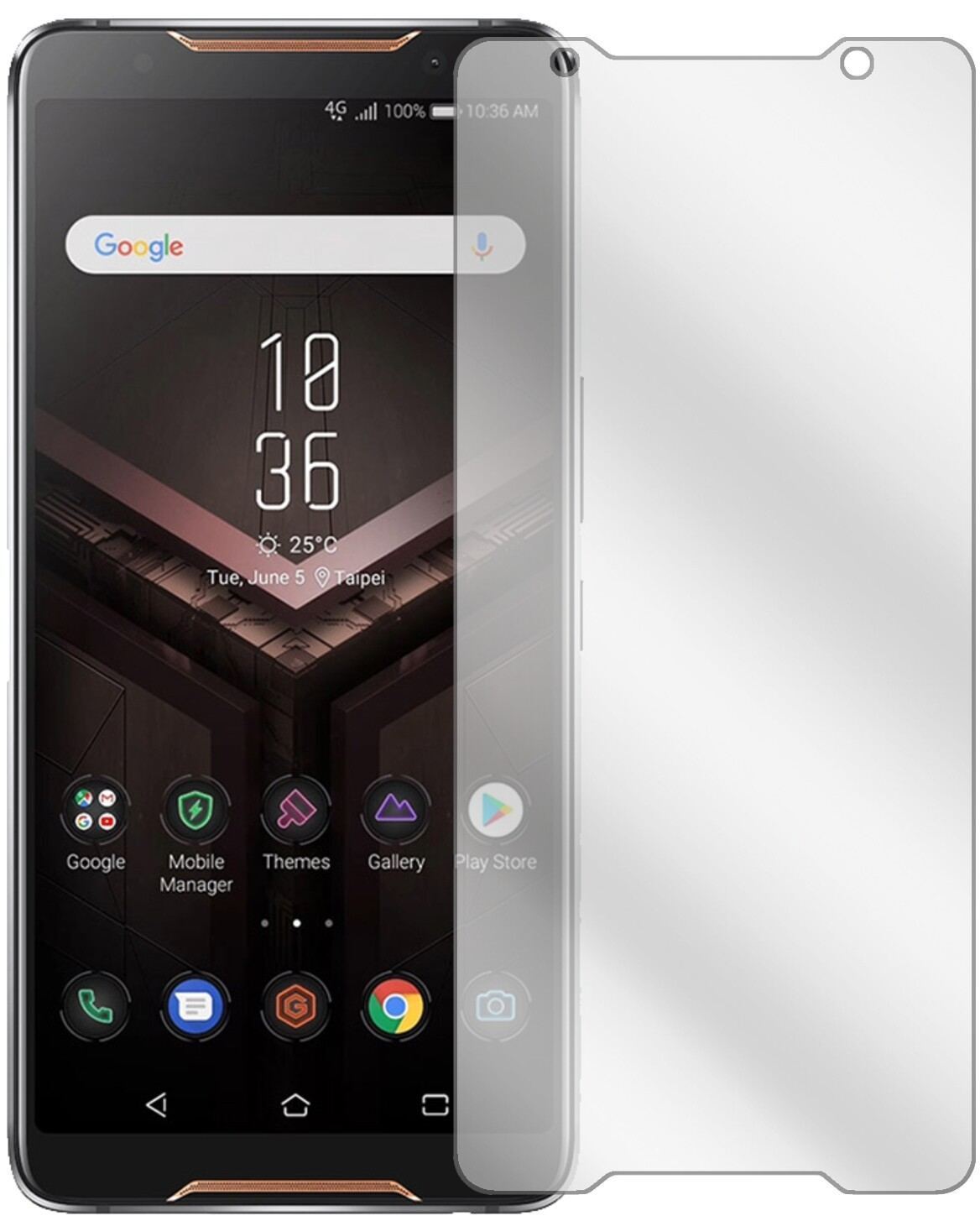 2x Schutzfolie klar für Asus ROG Phone Display-Sch (2)