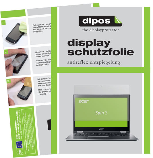 2x Schutzfolie matt für Acer Spin 3 SP314-51-P0WG  (1)