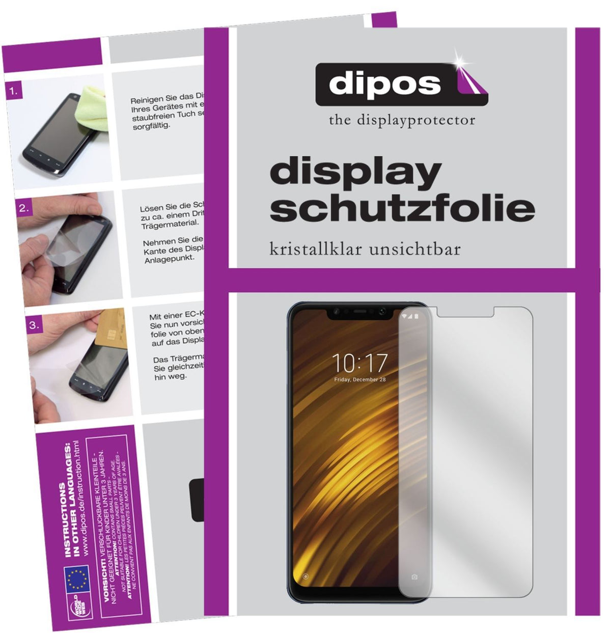 2x Schutzfolie klar für Xiaomi Pocophone F1 Displa (1)