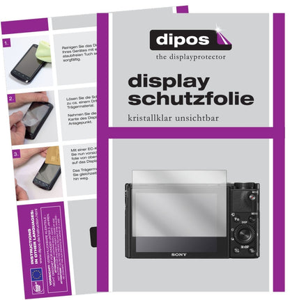 6x Schutzfolie klar für Sony DSC-RX100 V Display-S (1)