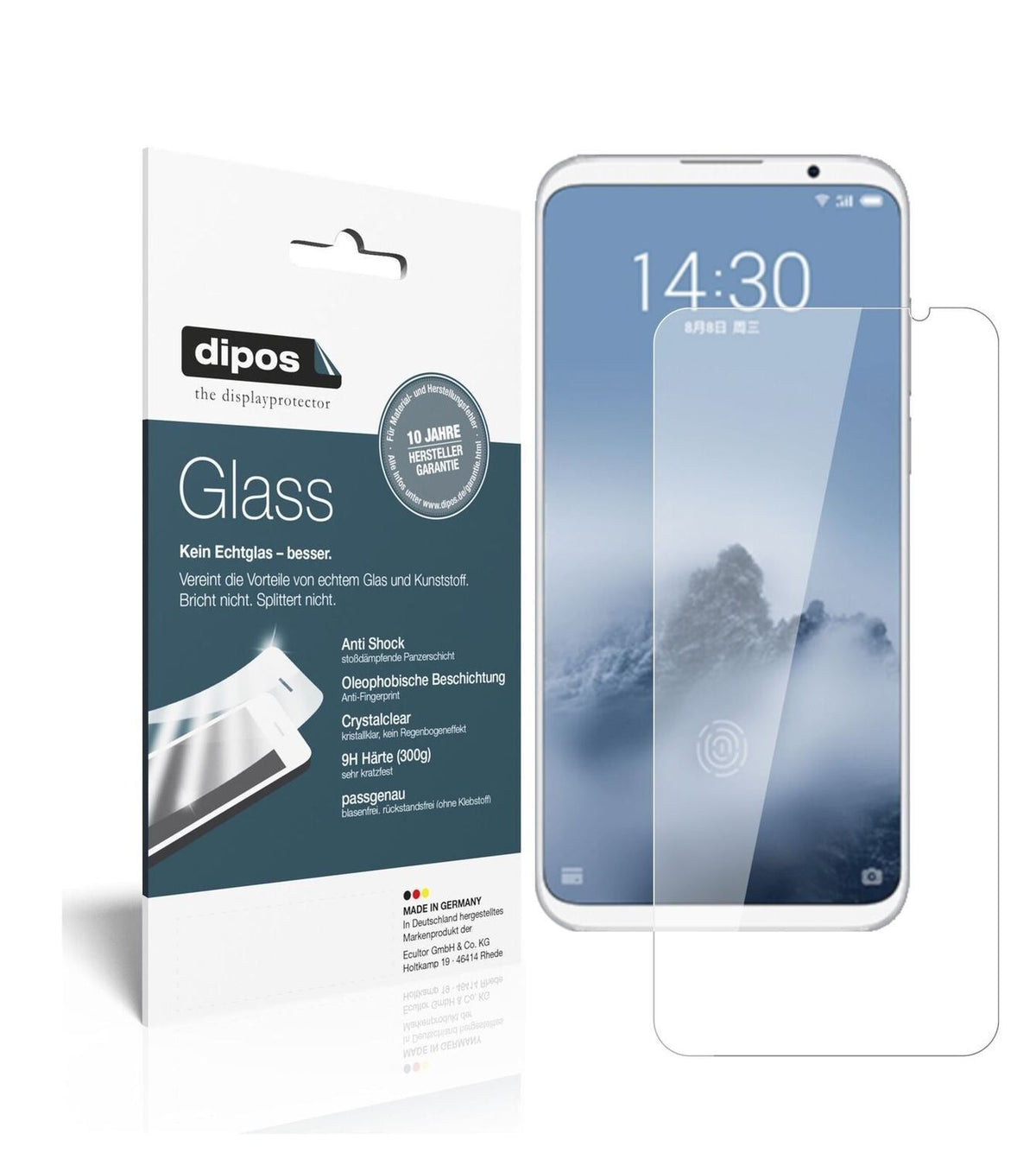 1x 9H Schutzfolie für Meizu 16 Panzerfolie (2)